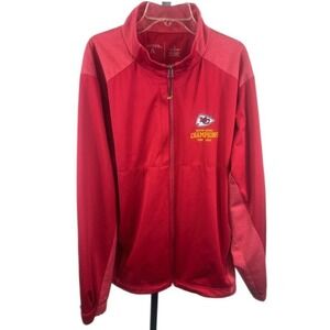 Kansas City Chiefs Super Bowl Champions 2019 Antigua Full Zip Jacket Red Large